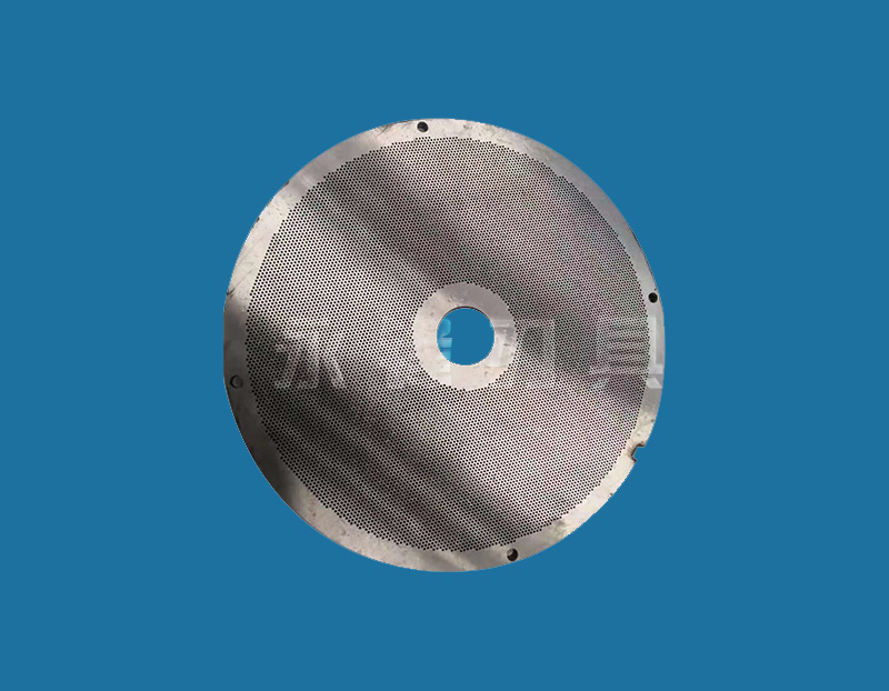 Mesh plate slag discharge knife without mesh die head